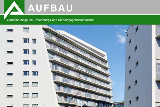 Screenshot der Homepage von Aufbau.at