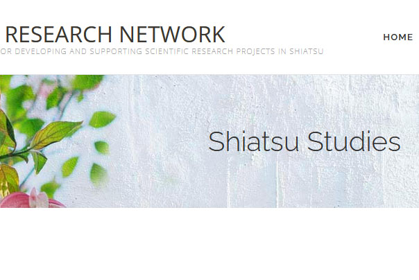 Screenshot der Homepage der Shiatsu Research Network